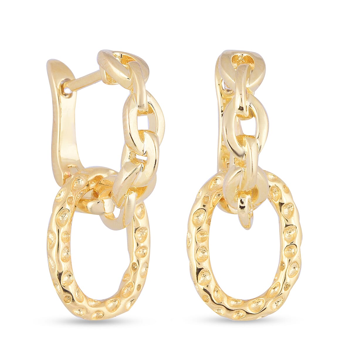 RACHEL GALLEY Latticework Round Dangling Earrings in Yellow Gold Plated Sterling Silver 3860757 2