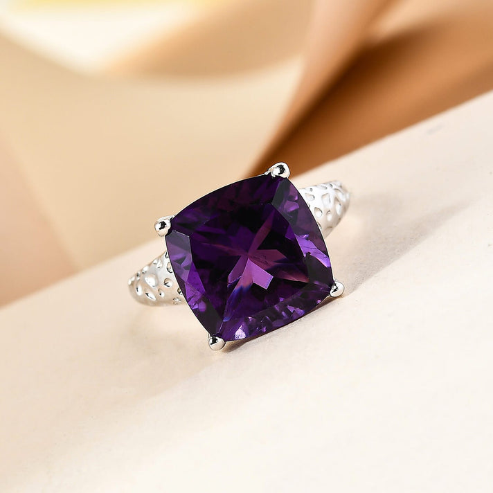 RACHEL GALLEY Lusaka Amethyst Solitaire Ring in Vermeil Yellow Gold Overlay Sterling Silver 6.89 Ct. 8858328 2