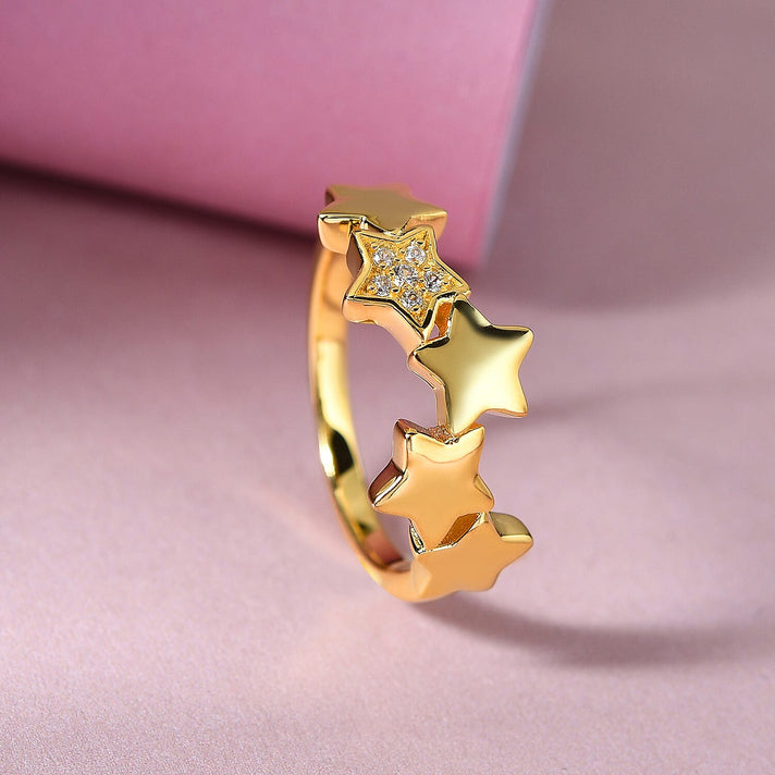 RACHEL GALLEY Natural Cambodian Zircon Ring in Yellow Gold Overlay Sterling Silver 3717701 1