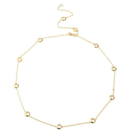 RACHEL GALLEY Natural Cambodian Zircon Station Necklace (Size - 18/24/30) with Lobster Clasp in 18K Vermeil Yellow Gold Plated Sterling Silver 3881710 1