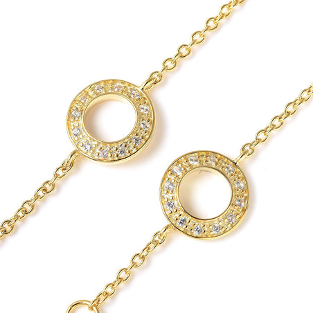 RACHEL GALLEY Natural Cambodian Zircon Station Necklace (Size - 18/24/30) with Lobster Clasp in 18K Vermeil Yellow Gold Plated Sterling Silver 3881710 2