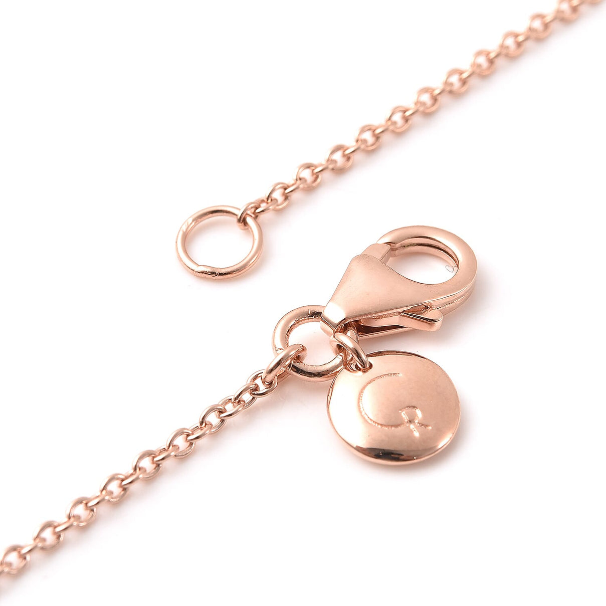 RACHEL GALLEY Natural Cambodian Zircon Station Necklace (Size - 18/24/30) with Lobster Clasp in 18K Vermeil Rose Gold Plated Sterling Silver 3881711 3