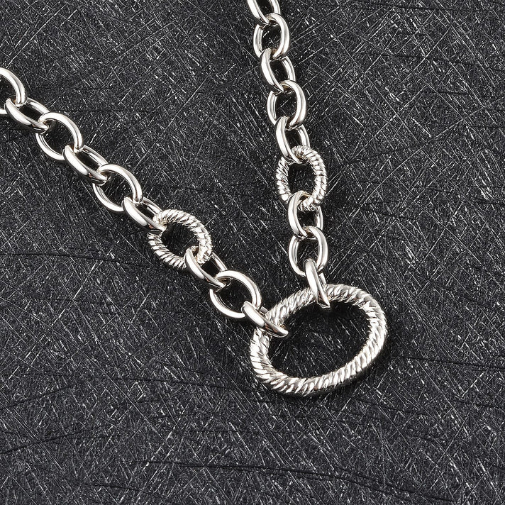 RACHEL GALLEY Ocean Collection- Rhodium Overlay Sterling Silver Necklace (Size 20), Silver Wt 20.02 Gms 3230903 2