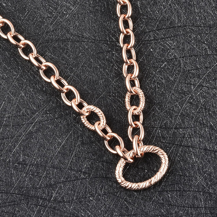 RACHEL GALLEY Ocean Collection- Rose Gold Overlay Sterling Silver Necklace (Size 20), Silver Wt 19.90 Gms 3861325 2