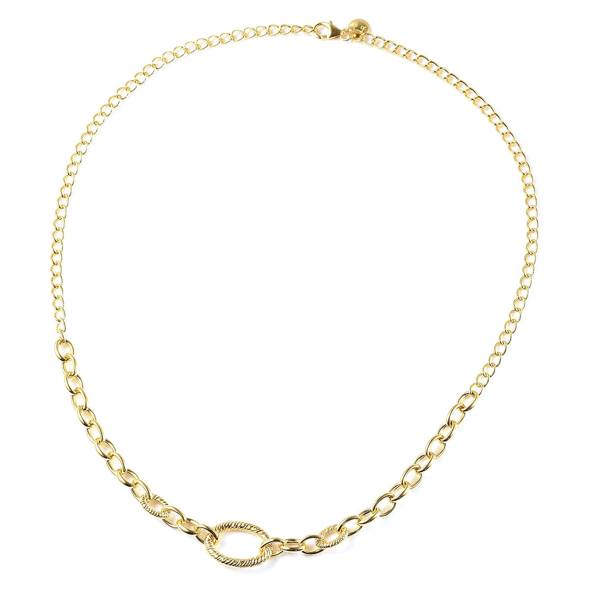 RACHEL GALLEY Ocean Collection- Yellow Gold Overlay Sterling Silver Necklace (Size 20), Silver Wt 20.43 Gms 3861324 0