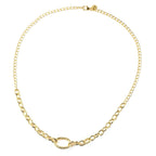 RACHEL GALLEY Ocean Collection- Yellow Gold Overlay Sterling Silver Necklace (Size 20), Silver Wt 20.43 Gms
