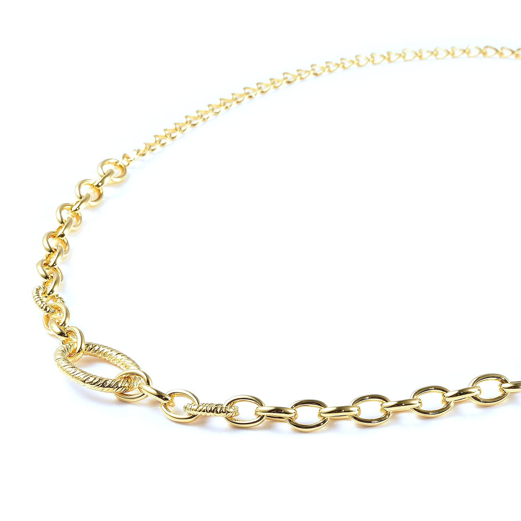 RACHEL GALLEY Ocean Collection- Yellow Gold Overlay Sterling Silver Necklace (Size 20), Silver Wt 20.43 Gms