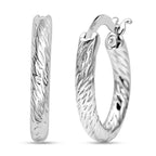 RACHEL GALLEY  Ocean Collection - Rhodium Overlay Sterling Silver Earrings (with Clasp) ,Silver Wt. 5.1 Gms