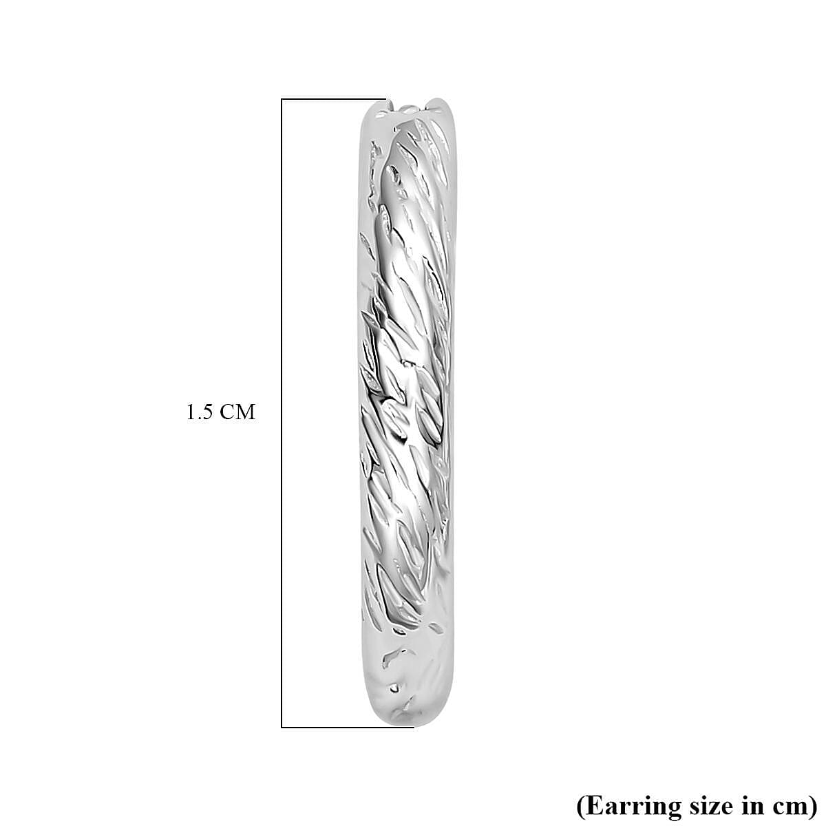 RACHEL GALLEY  Ocean Collection - Rhodium Overlay Sterling Silver Earrings (with Clasp) ,Silver Wt. 5.1 Gms 3142932 5