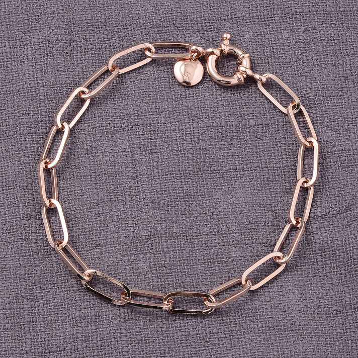 RACHEL GALLEY Paper Link Bracelet in 18K Rose Gold Vermeil Plated Sterling Silver 3881746 2