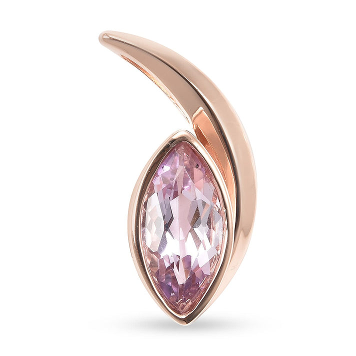 RACHEL GALLEY Pink Amethyst Pendant in 18K Rose Gold Overlay Silver 1.50 Ct. 3882010 1