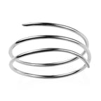 RACHEL GALLEY Rhodium Overlay Sterling Silver Bangle (Size 8.5), Silver wt. 40.99 Gms