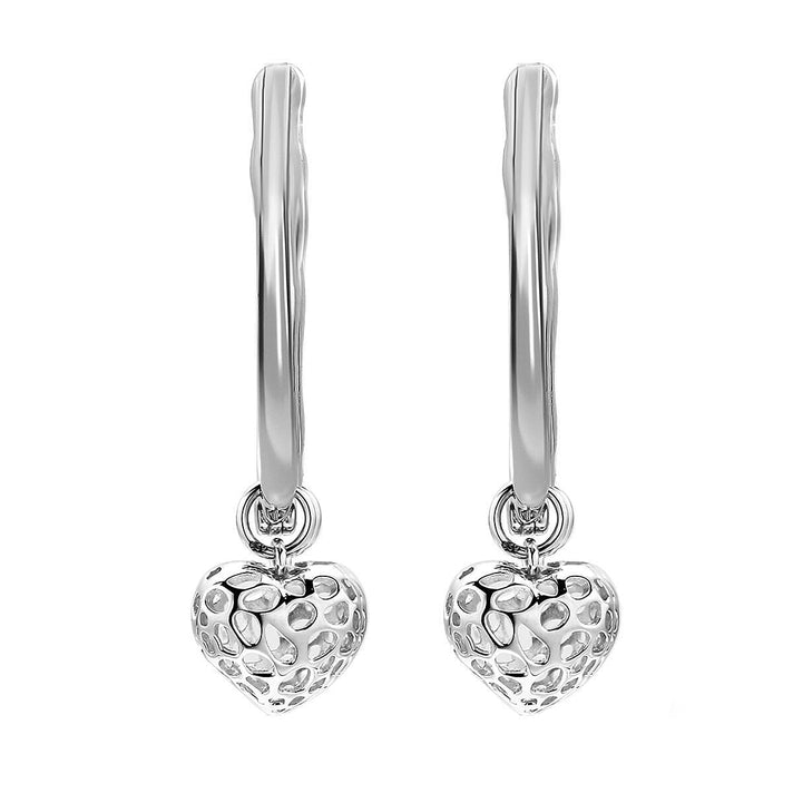 RACHEL GALLEY Rhodium Overlay Sterling Silver Dangling Earrings ( with clasp), Silver Wt. 6.53 Gms 3886297 1