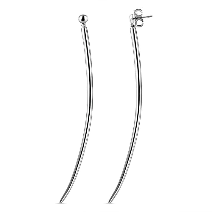 RACHEL GALLEY Rhodium Overlay Sterling Silver Earring with Push Back,  Silver Wt. 15.05 3163399 1