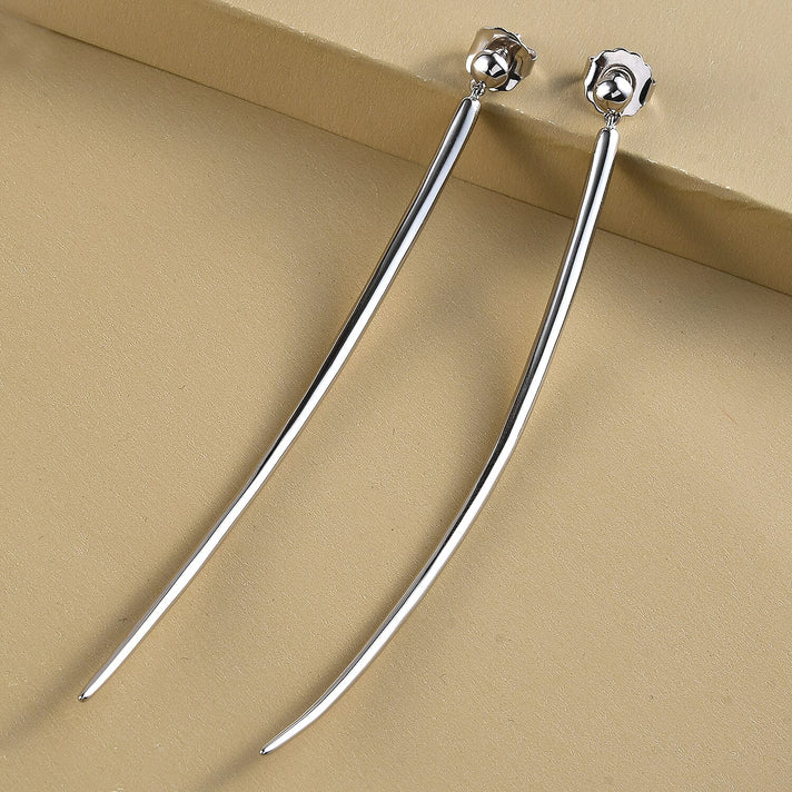 RACHEL GALLEY Rhodium Overlay Sterling Silver Earring with Push Back,  Silver Wt. 15.05 3163399 2