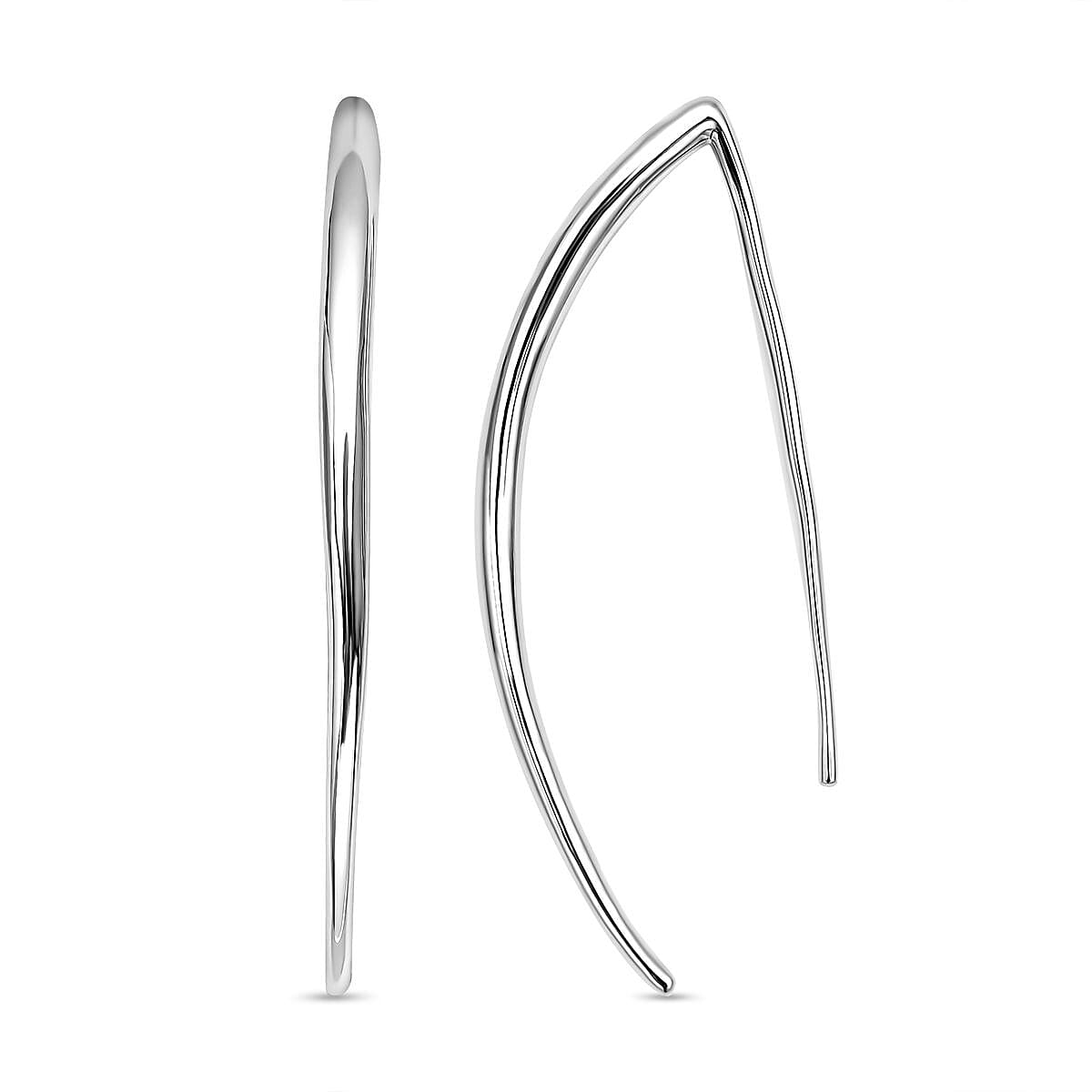 RACHEL GALLEY Rhodium Overlay Sterling Silver Earrings (With Hook) 3886777 6