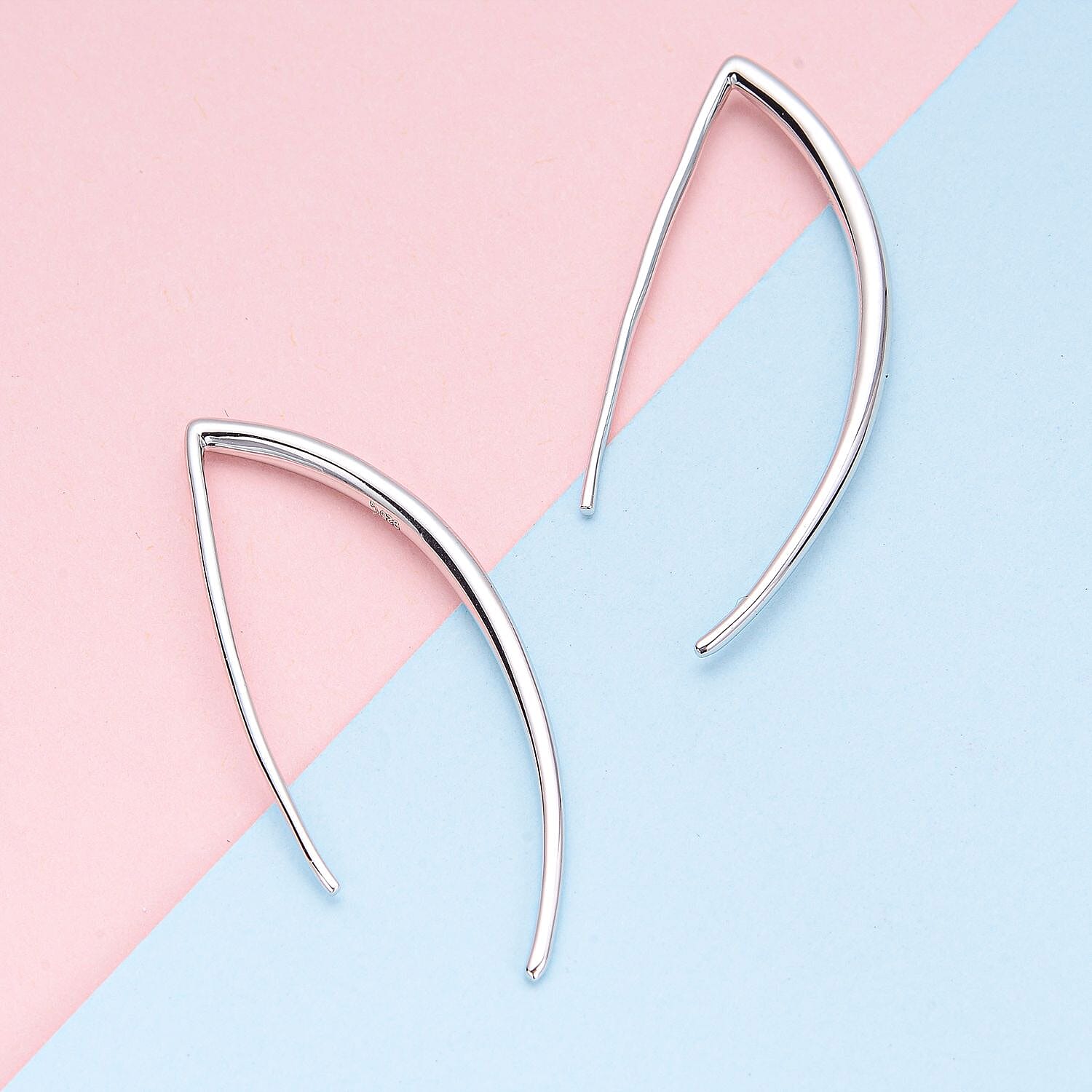 RACHEL GALLEY Rhodium Overlay Sterling Silver Earrings (With Hook) 3886777 7