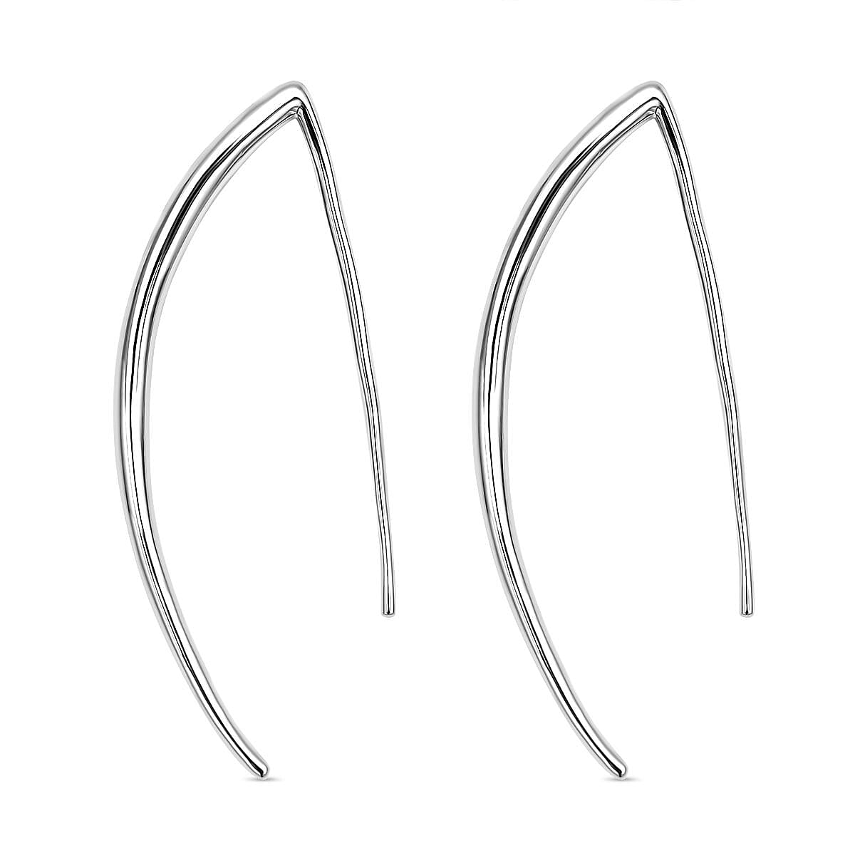 RACHEL GALLEY Rhodium Overlay Sterling Silver Earrings (With Hook) 3886777 9