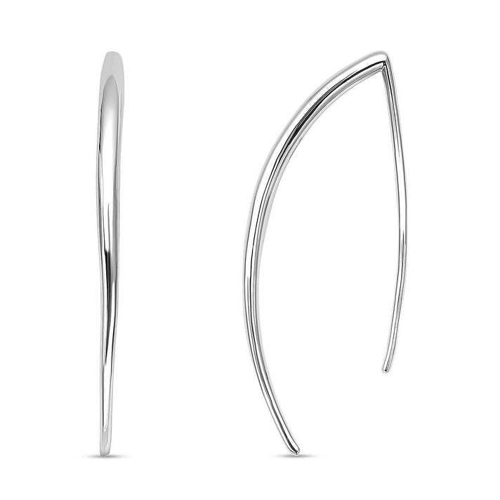 RACHEL GALLEY Rhodium Overlay Sterling Silver Earrings (With Hook) 3886777 1