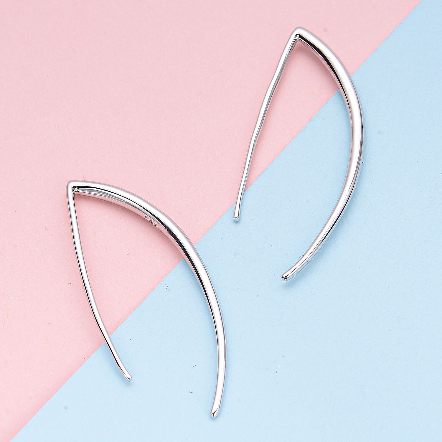 RACHEL GALLEY Rhodium Overlay Sterling Silver Earrings (With Hook) 3886777 2