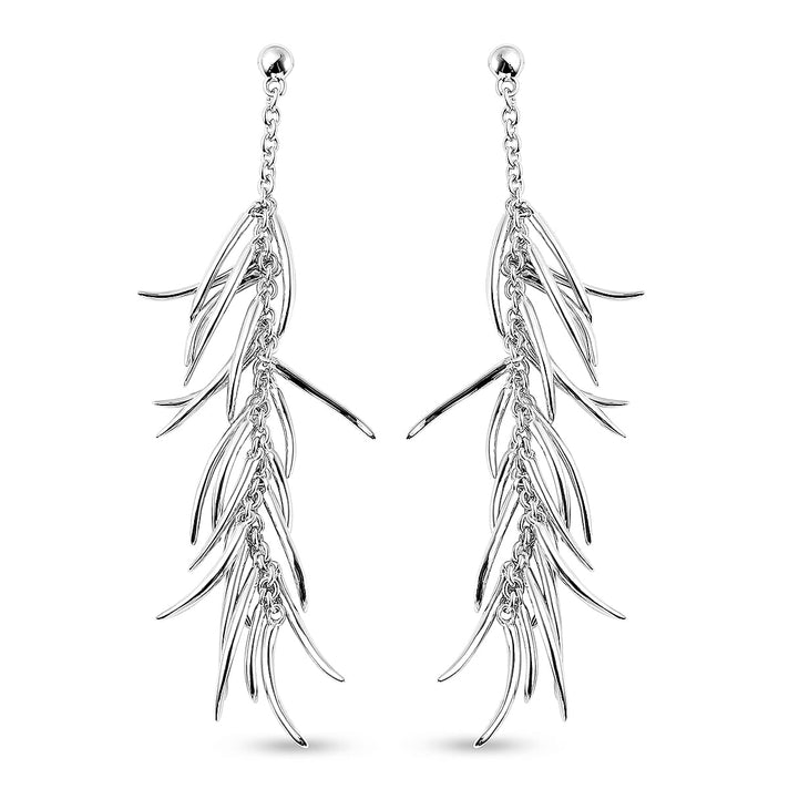 RACHEL GALLEY Rhodium Overlay Sterling Silver Earrings (with Push Back), Silver Wt. 13.09 Gms 2691555 1