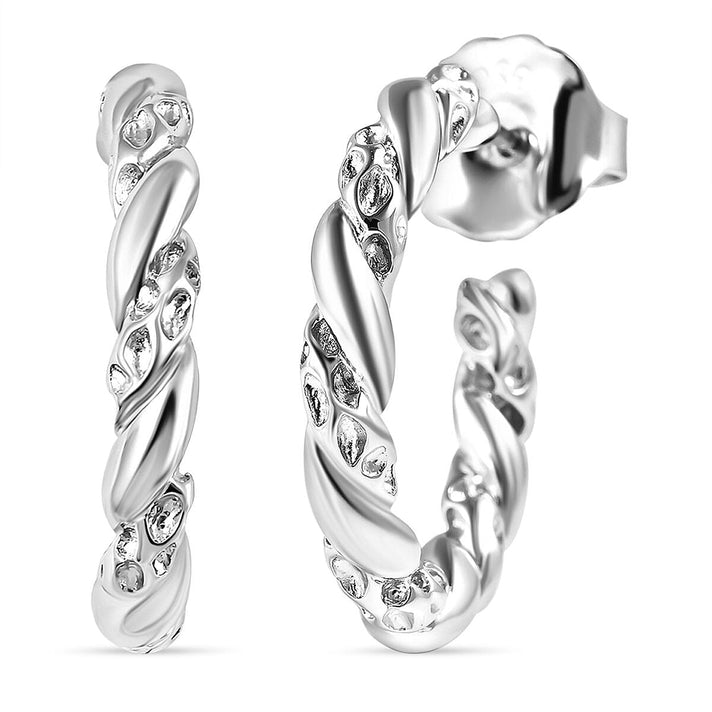 RACHEL GALLEY Rhodium Overlay Sterling Silver Earrings (with Push Back),  Silver Wt. 9.59 Gms 2771657 1
