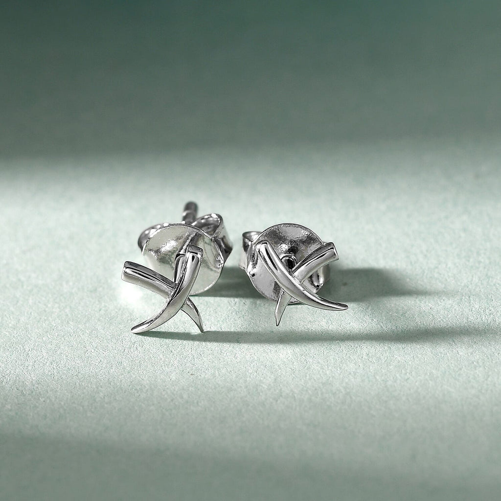 RACHEL GALLEY Rhodium Overlay Sterling Silver Earrings (with Push Back)