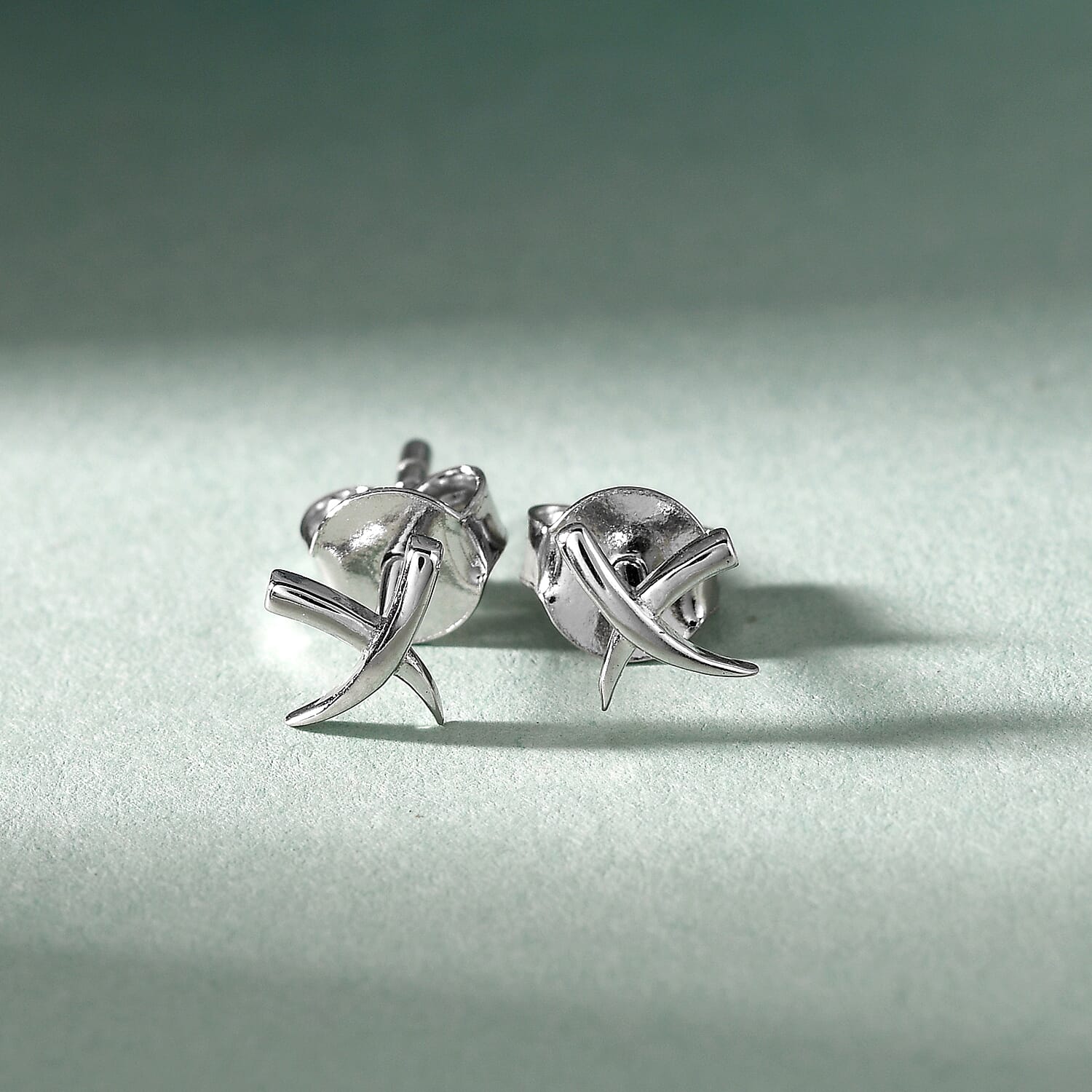 RACHEL GALLEY Rhodium Overlay Sterling Silver Earrings (with Push Back) 3853661 1