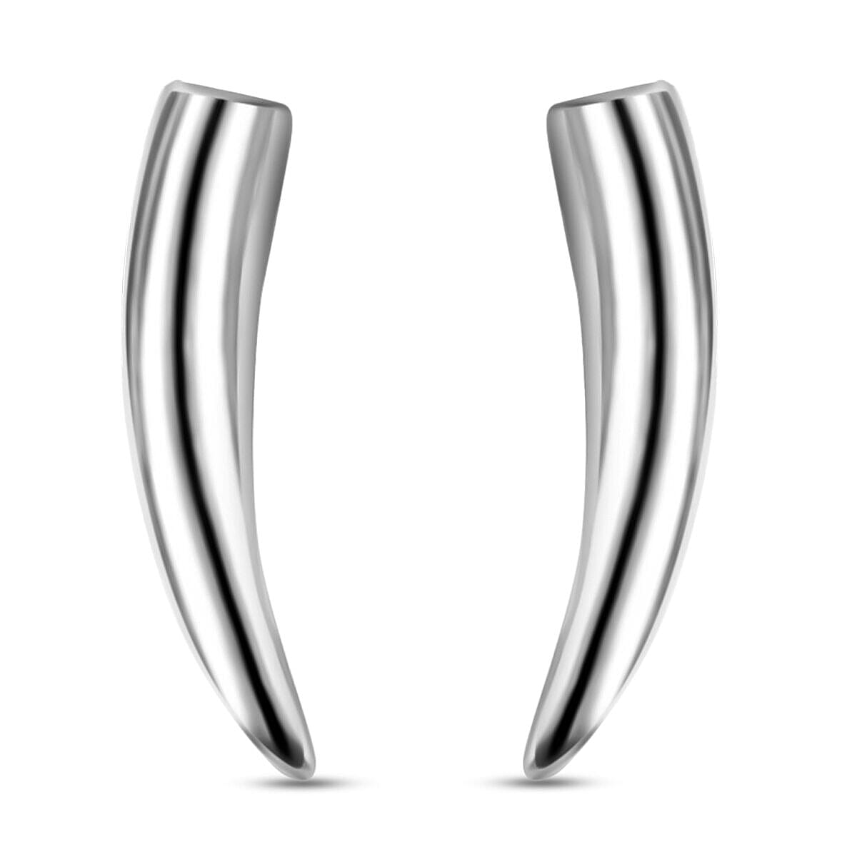 RACHEL GALLEY Rhodium Overlay Sterling Silver Earrings (with Push Back) 3866211 0