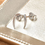 RACHEL GALLEY Rhodium Overlay Sterling Silver Earrings (with Push Back)