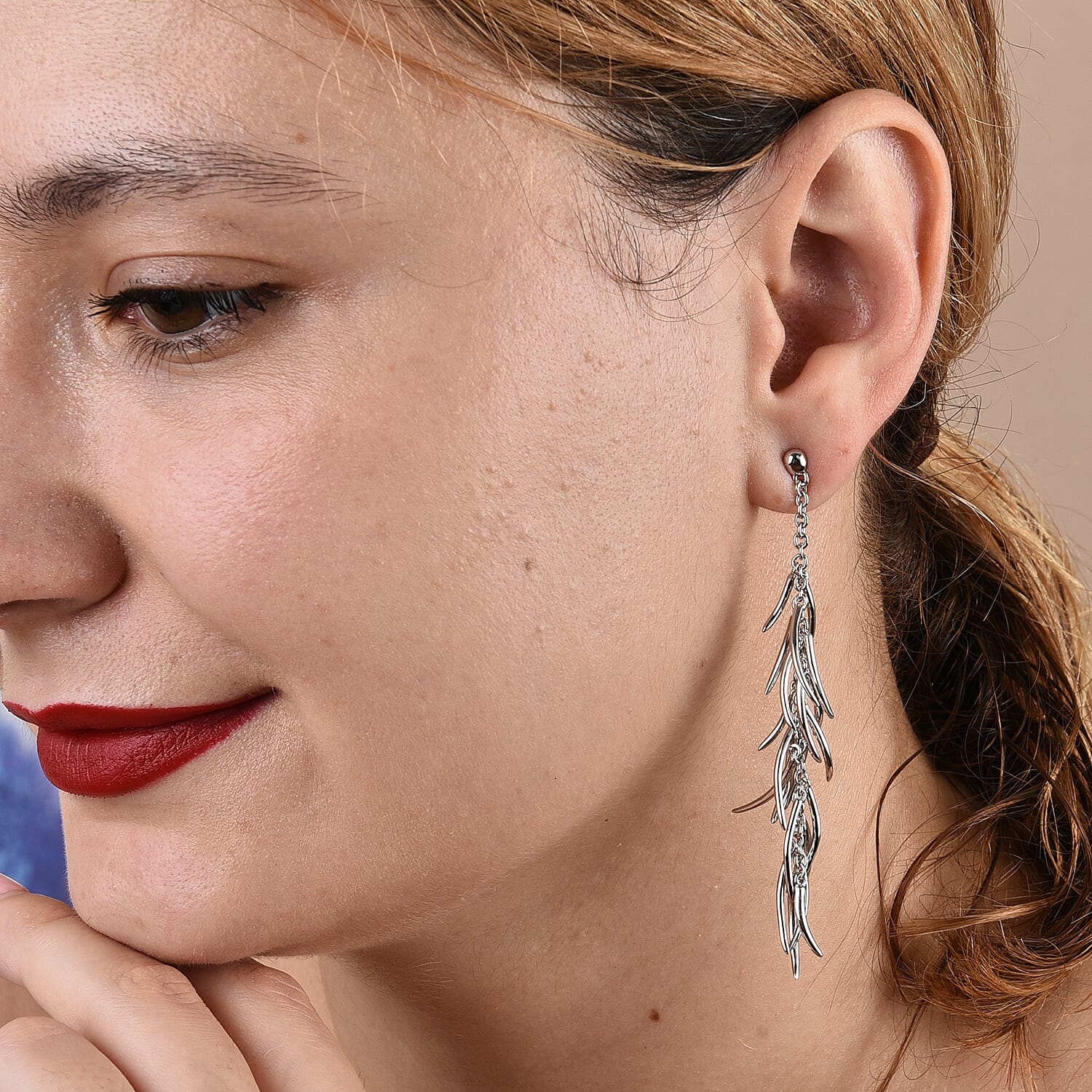 RACHEL GALLEY Rhodium Overlay Sterling Silver Earrings (with Push Back), Silver Wt. 13.09 Gms 2691555 7