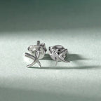 RACHEL GALLEY Rhodium Overlay Sterling Silver Earrings (with Push Back)