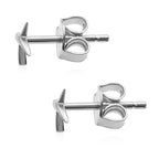 RACHEL GALLEY Rhodium Overlay Sterling Silver Earrings (with Push Back)
