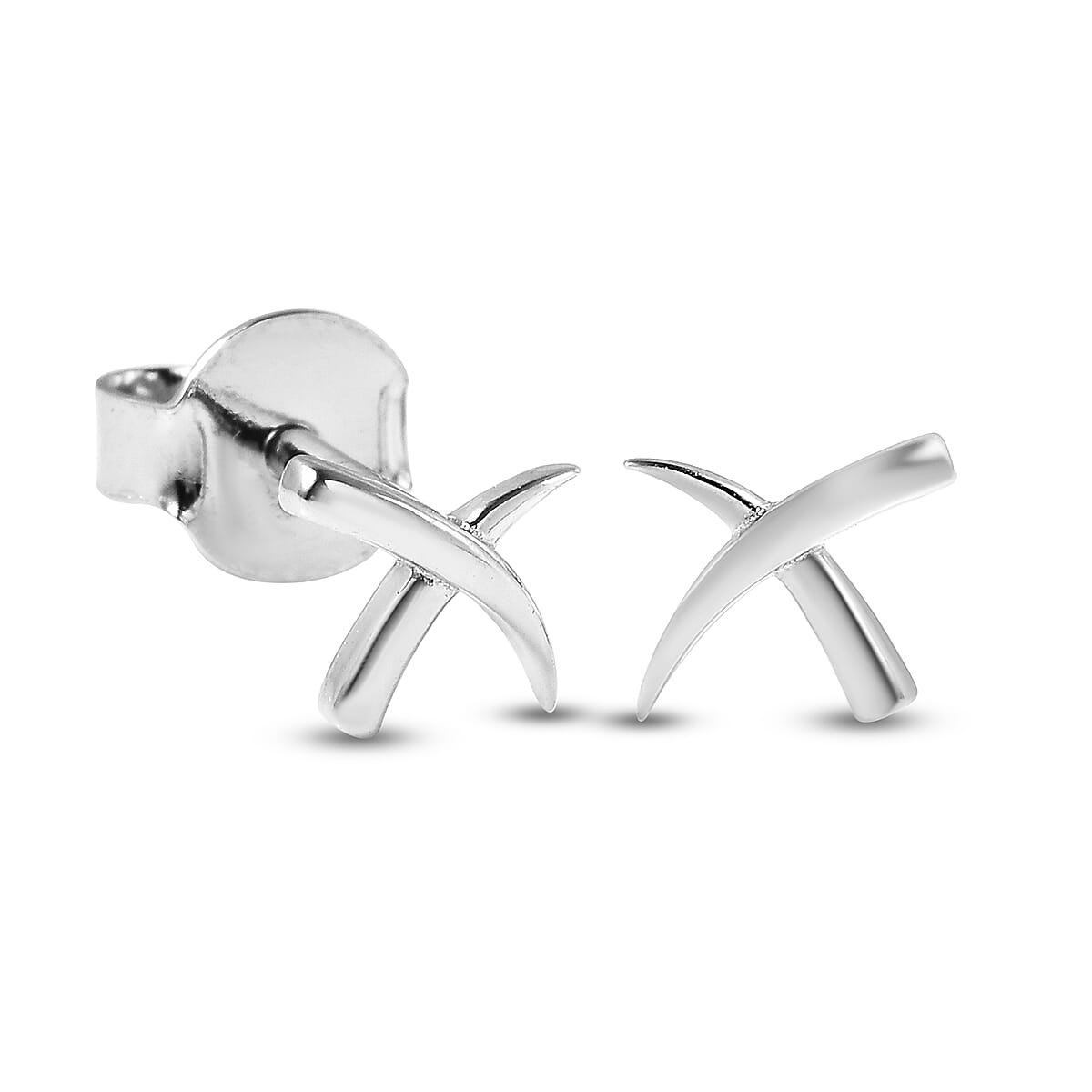 RACHEL GALLEY Rhodium Overlay Sterling Silver Earrings (with Push Back) 3853661 8