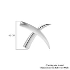 RACHEL GALLEY Rhodium Overlay Sterling Silver Earrings (with Push Back)