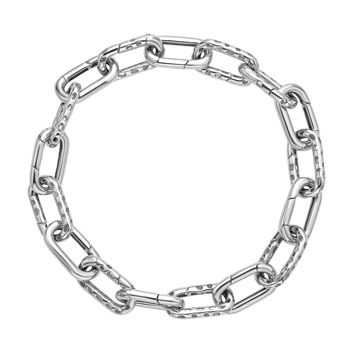 RACHEL GALLEY - Rhodium Overlay Sterling Silver Bracelet (Size - 8) with Clasp, Silver Wt. 14.80 Gms 7251478 1