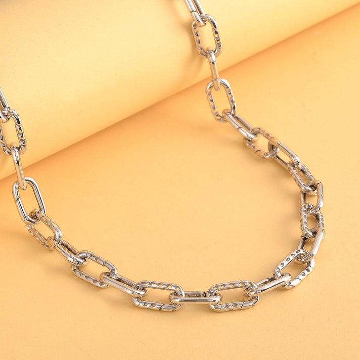 RACHEL GALLEY -  Rhodium Overlay Sterling Silver 8.7MM Necklace (Size - 20) 7251465 2