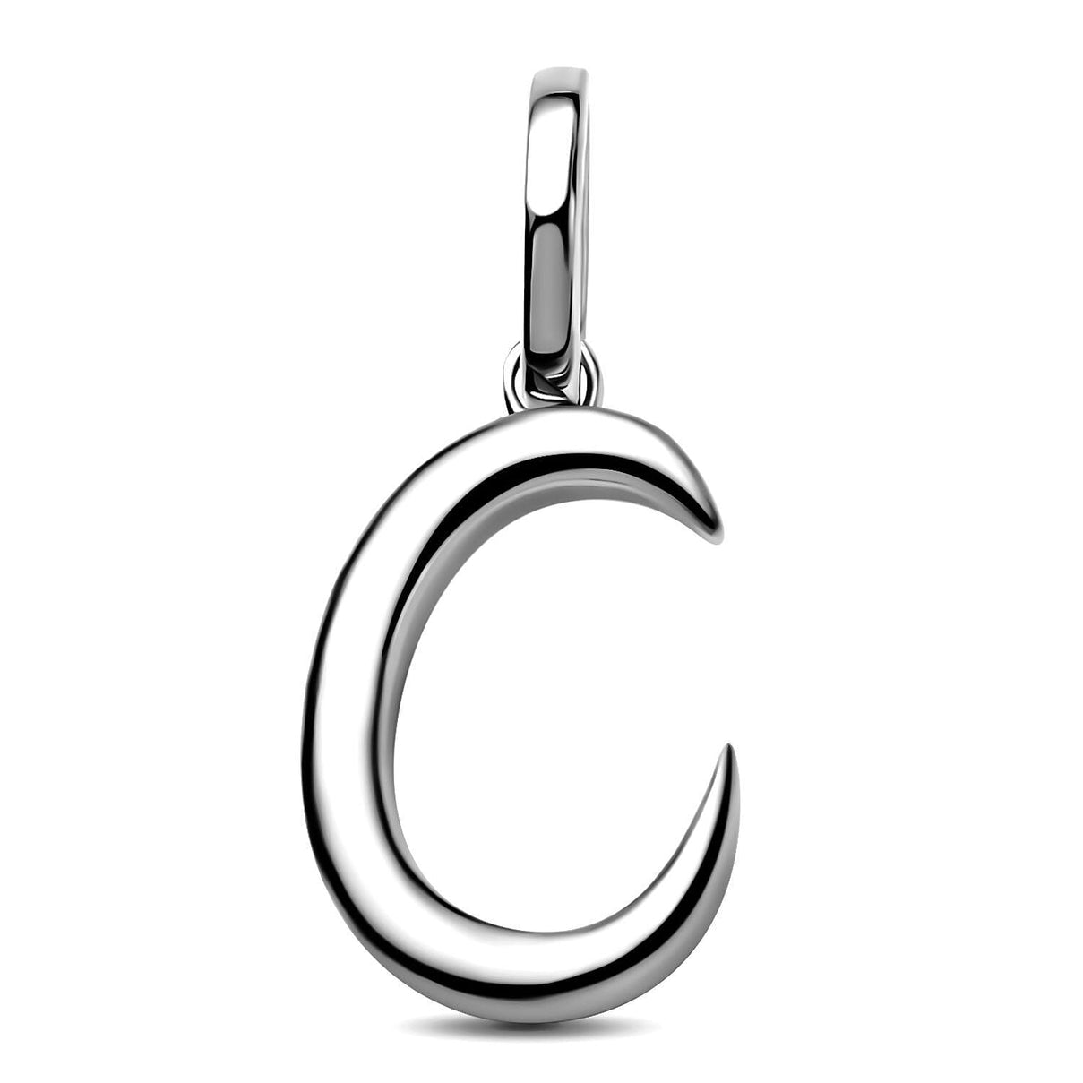 RACHEL GALLEY Rhodium Overlay Sterling Silver Initial C Pendant 3886127 0