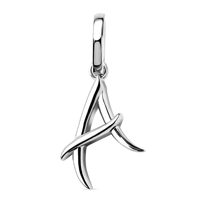 RACHEL GALLEY Rhodium Overlay Sterling Silver Initial A Pendant 3886131 1