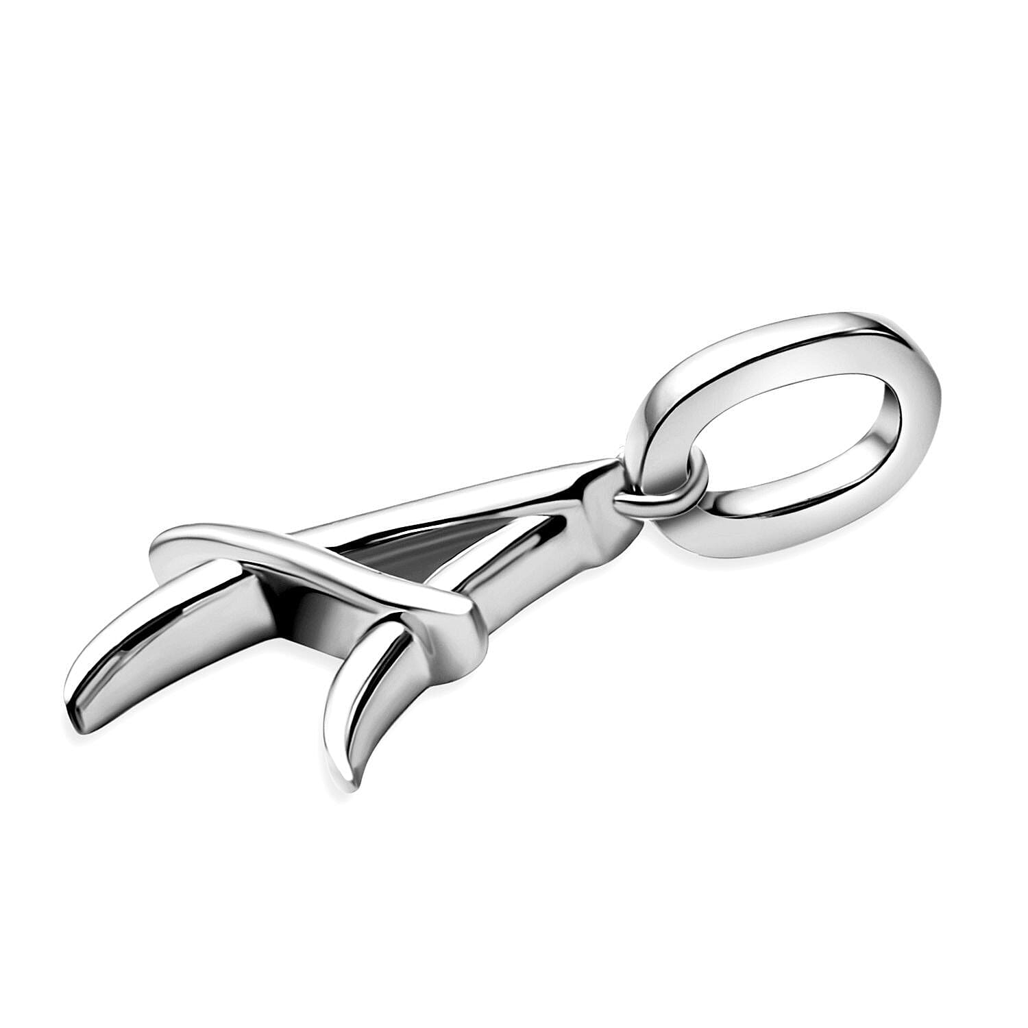 RACHEL GALLEY Rhodium Overlay Sterling Silver Initial A Pendant 3886131 4