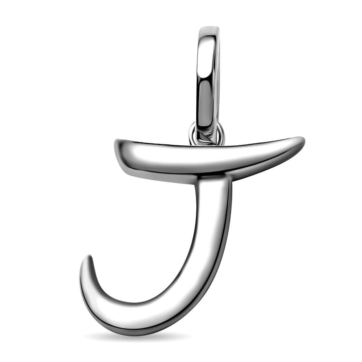 RACHEL GALLEY Rhodium Overlay Sterling Silver Initial J Pendant 3886136 1