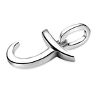 RACHEL GALLEY Rhodium Overlay Sterling Silver Initial J Pendant
