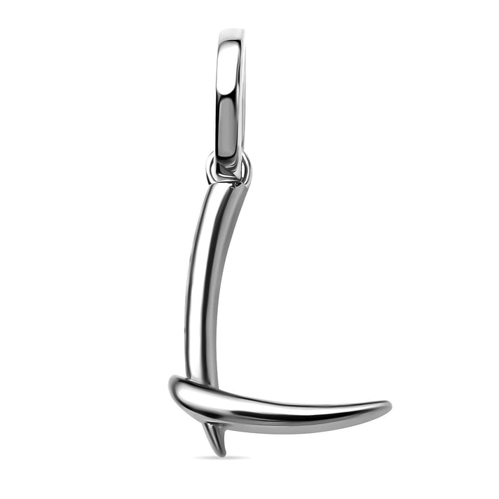 RACHEL GALLEY Rhodium Overlay Sterling Silver Initial L Pendant 3886138 1