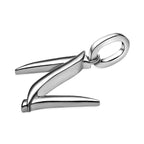 RACHEL GALLEY Rhodium Overlay Sterling Silver Initial N Pendant