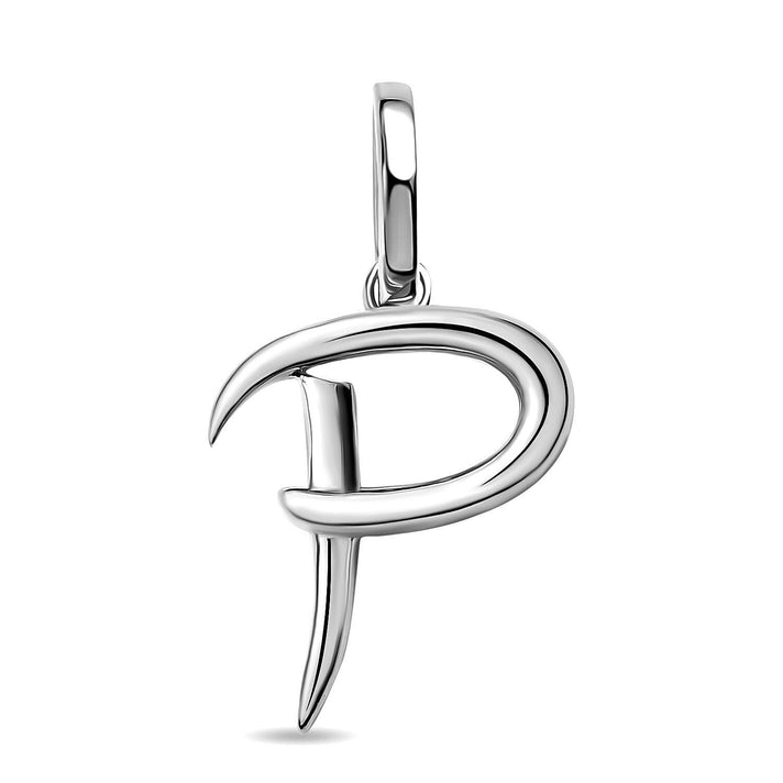 RACHEL GALLEY Rhodium Overlay Sterling Silver Initial P Pendant 3886143 1