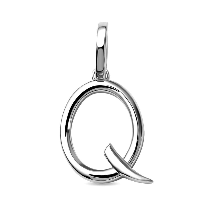 RACHEL GALLEY Rhodium Overlay Sterling Silver Initial Q Pendant 3886144 1