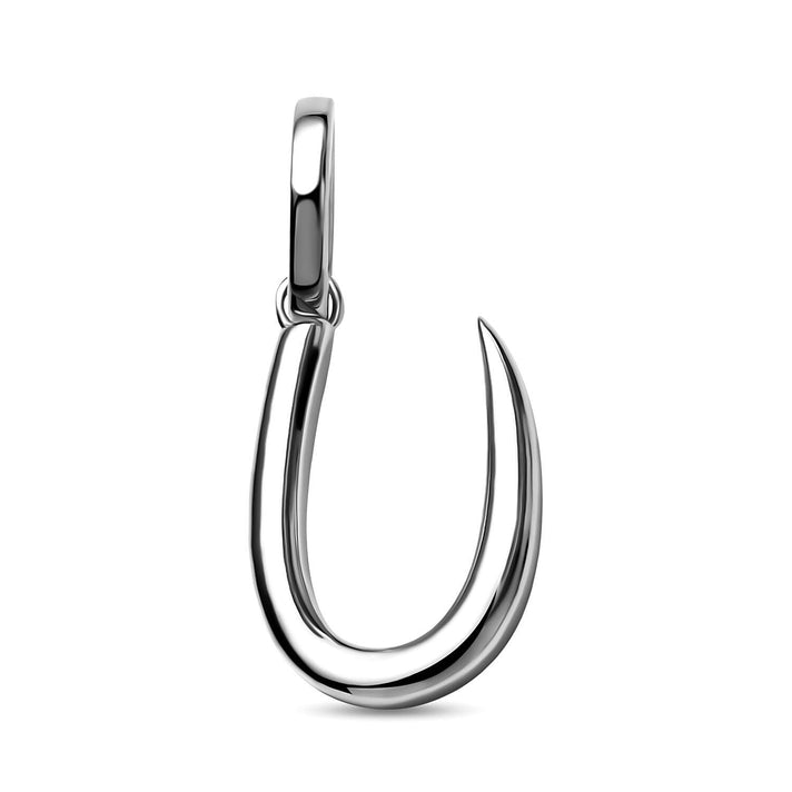 RACHEL GALLEY Rhodium Overlay Sterling Silver Initial U Pendant 3886151 1