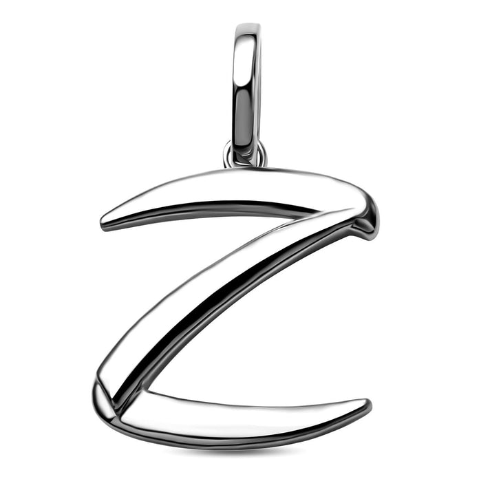 RACHEL GALLEY Rhodium Overlay Sterling Silver Initial Z Pendant 3886157 1