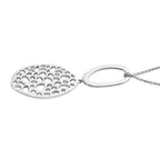 RACHEL GALLEY Rhodium Overlay Sterling Silver Pendant with Chain (Size 30)