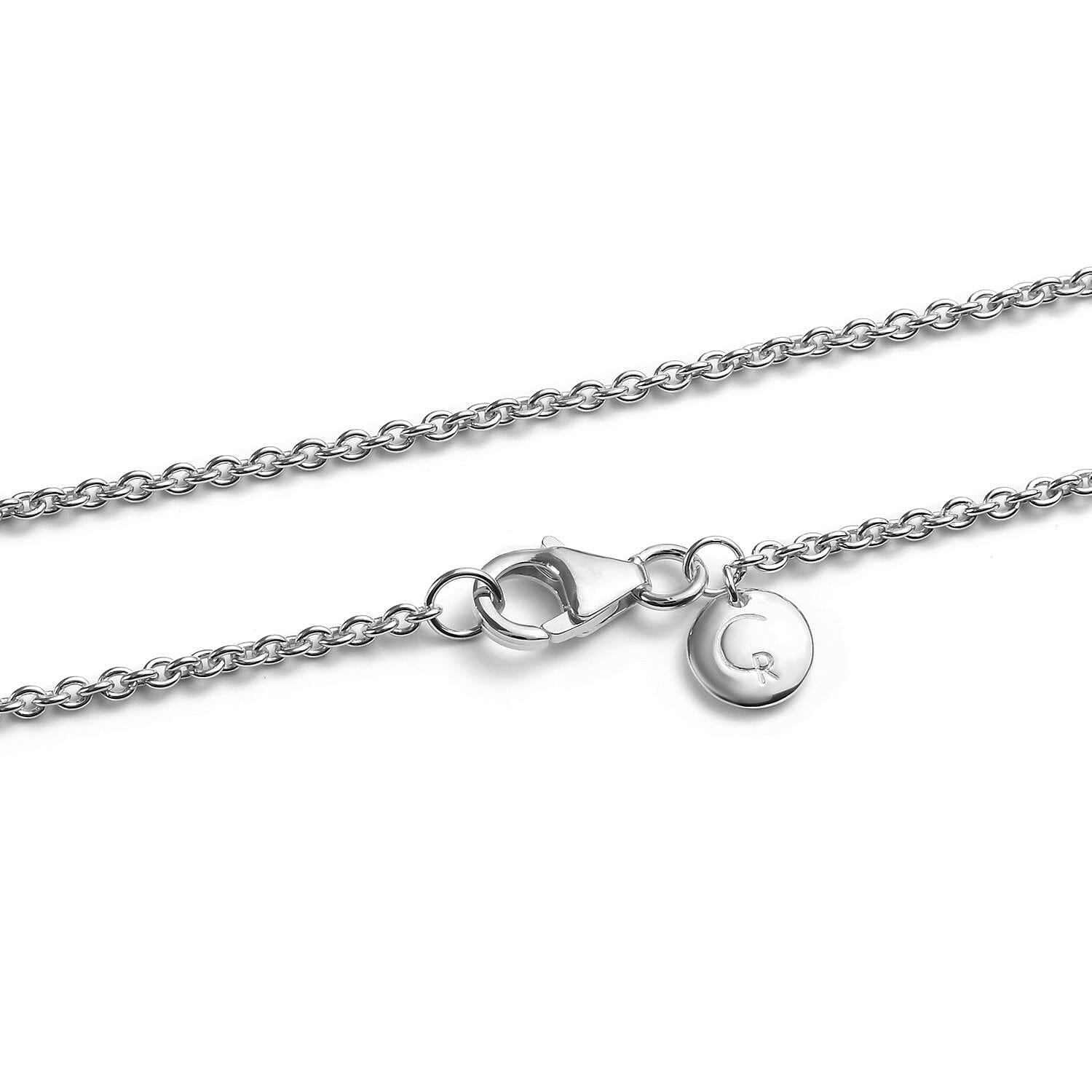 RACHEL GALLEY Rhodium Overlay Sterling Silver Pendant with Chain (Size 30) 3873546 4